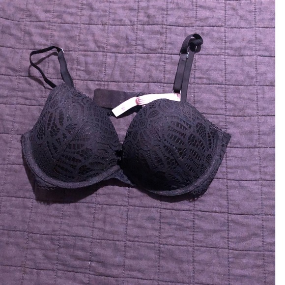 Dream Angels Push Up Bra Lace Black Sexy Comfortable Everyday 34C - Picture 1 of 5